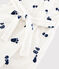 Robe de chambre petit garçon en polaire blanc MARSHMALLOW/bleu MEDIEVAL