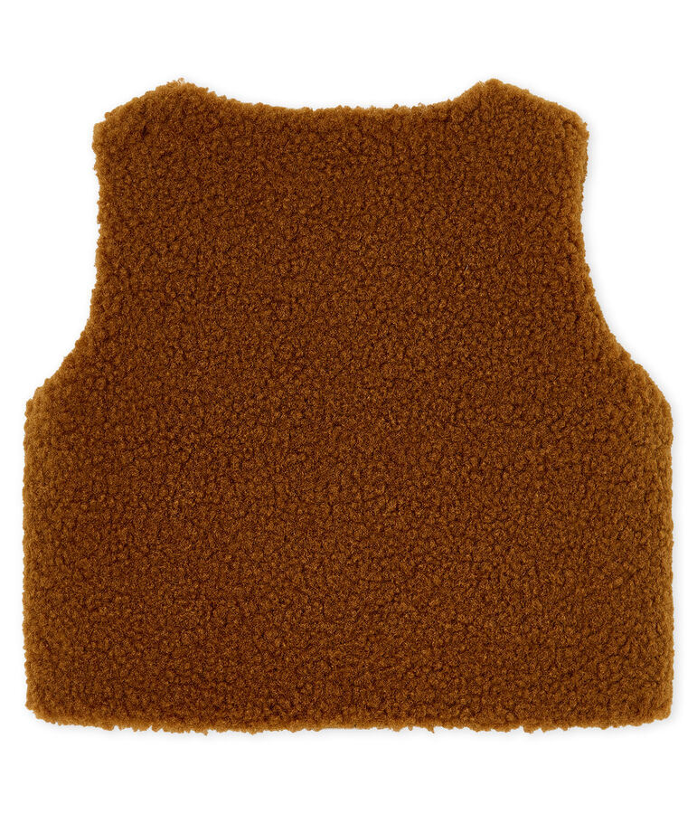 Gilet sans manches b&eacute;b&eacute; gar&ccedil;on marron
