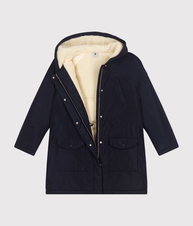 Parka femme bleu marine