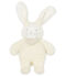 Doudou lapin musical bébé en sherpa blanc MARSHMALLOW