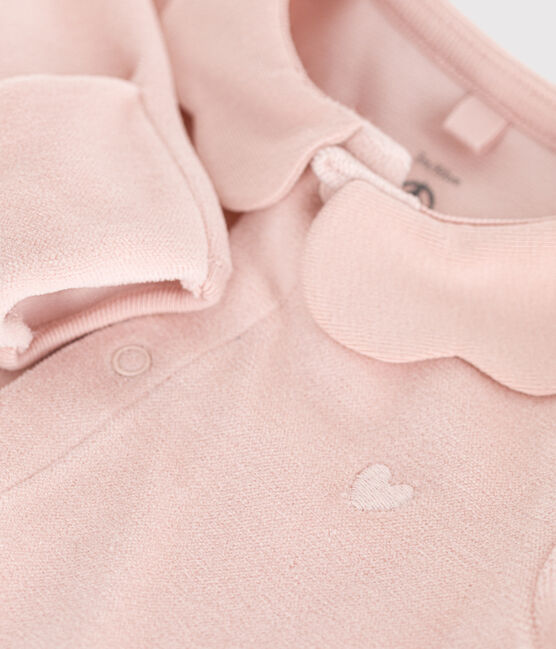 Pyjama en velours bébé rose SALINE