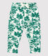 Pantalon imprimé végétal en molleton bébé