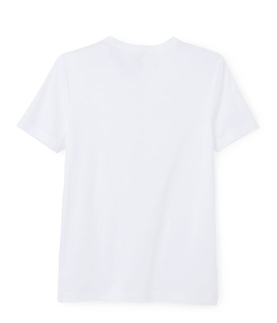 Tee-shirt manches courtes col rond homme blanc ECUME