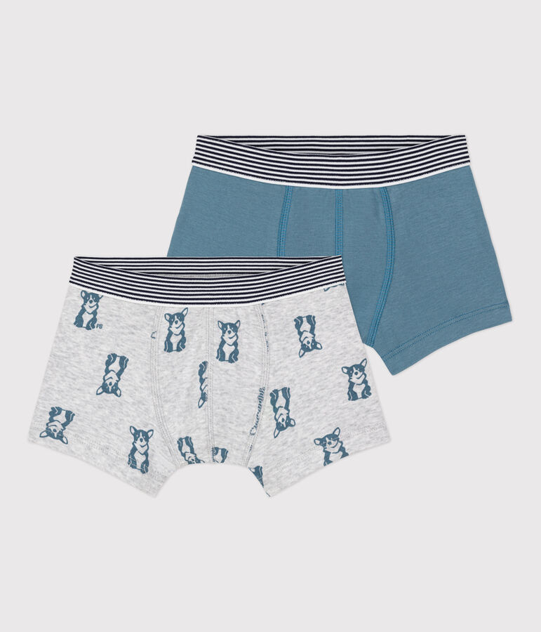 Lot de 2 boxers chien petit gar&ccedil;on en coton variante 1