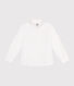 Chemise enfant en coton manches longues unie