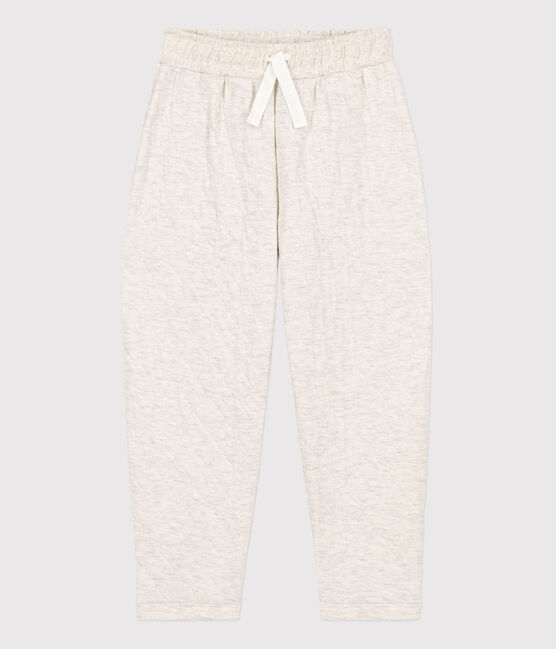 Pantalon en tubique matelassé enfant fille / garçon beige MONTELIMAR CHINE
