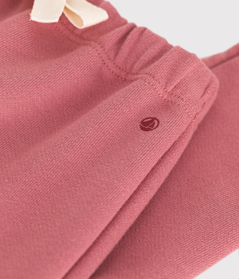 Pantalon en molleton b&eacute;b&eacute; rose