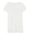 Tee-shirt manches femme courtes en coton léger blanc MARSHMALLOW