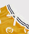Bermuda en maille enfant garçon jaune BOUDOR/blanc MARSHMALLOW