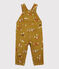 Salopette en velours bébé. jaune TOPAZE/ MULTICO