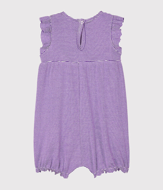 Combicourt bébé fille milleraies violet REAL/blanc MARSHMALLOW