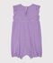 Combicourt bébé fille milleraies violet REAL/blanc MARSHMALLOW