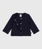 Cardigan bébé en coton épais, motifs cœurs SOIR