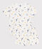 Pyjama short enfant en coton imprimé Paris blanc MARSHMALLOW/blanc MULTICO