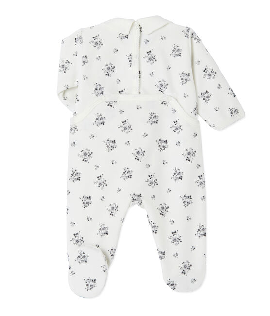 Dors bien bébé fille imprimé blanc LAIT/blanc MULTICO