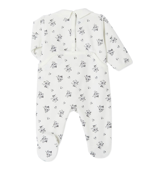 Dors bien b&eacute;b&eacute; fille imprim&eacute; blanc/multicouleur