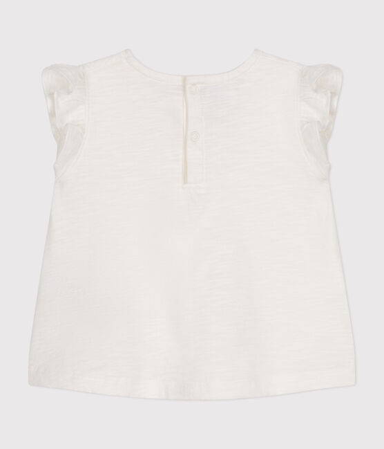 Blouse sans manche en coton bébé blanc MARSHMALLOW