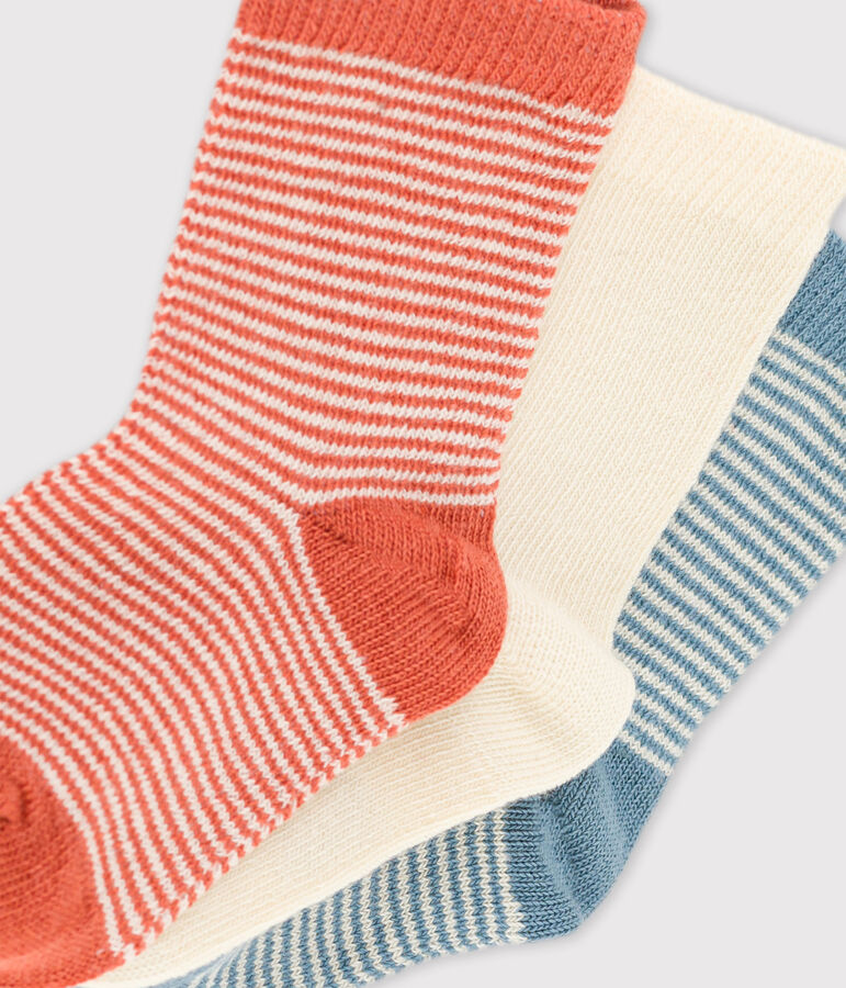 Lot de 3 paires de chaussettes b&eacute;b&eacute; multicouleur