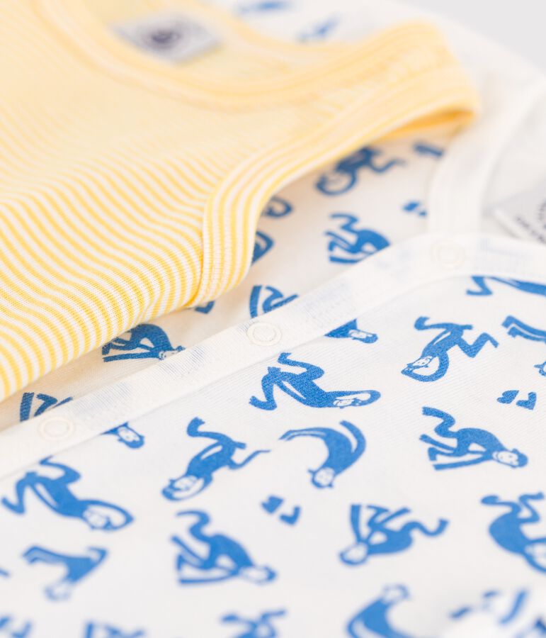 Lot de 2 combicourts b&eacute;b&eacute; en coton variante 1