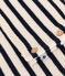 Ensemble en tricot laine et coton rayure marinière bébé blanc AVALANCHE/bleu SMOKING