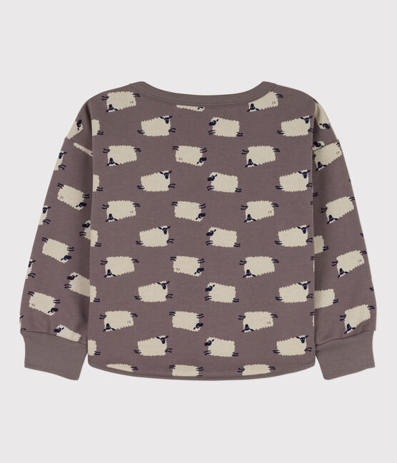 Sweatshirt imprimé en molleton enfant fille / garçon BONGRIS/ MULTICO