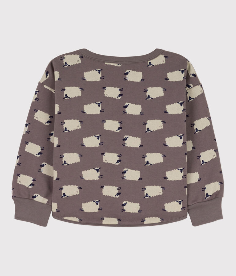 Sweatshirt imprim&eacute; en molleton enfant fille / gar&ccedil;on BONGRIS/ MULTICO