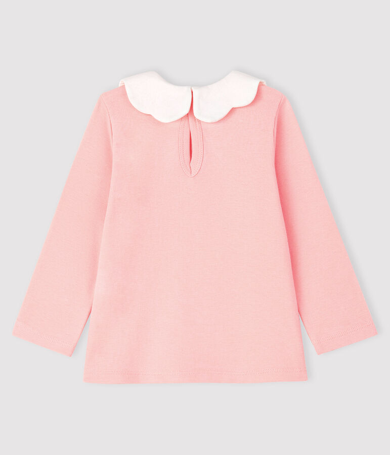 Blouse manches longues b&eacute;b&eacute; fille rose MINOIS