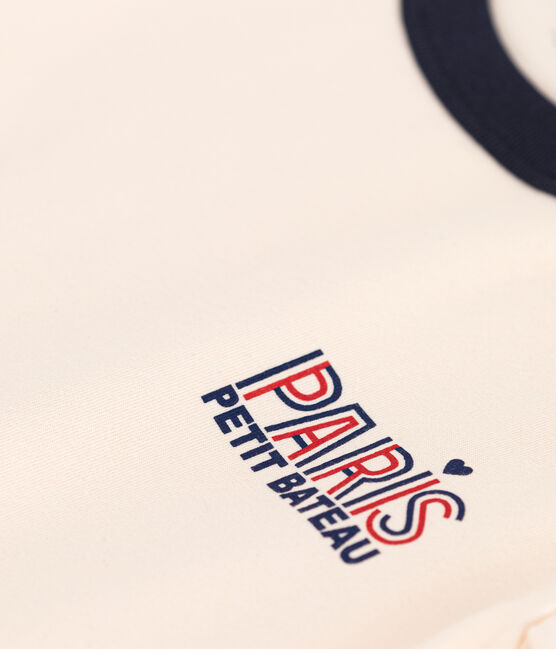 Tee-shirt en jersey enfant garçon écru AVALANCHE
