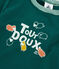 Tee-shirt en coton bébé. vert PINEDE