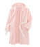Robe de chambre enfant en polaire rose MINOIS/blanc MARSHMALLOW