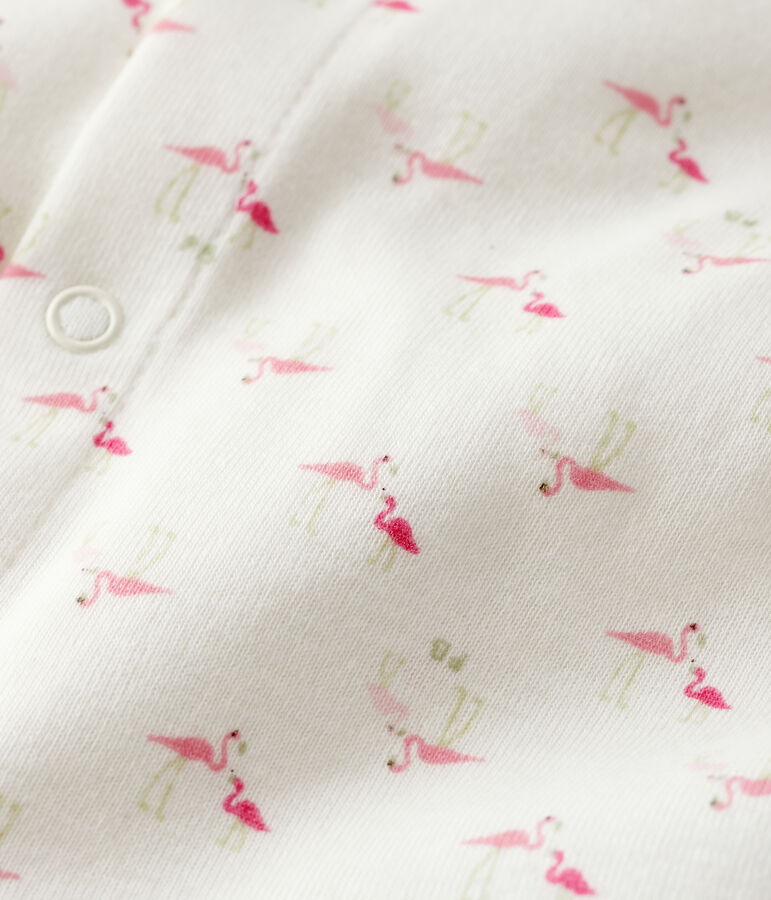 Dors bien b&eacute;b&eacute; fille en c&ocirc;te blanc/multicouleur