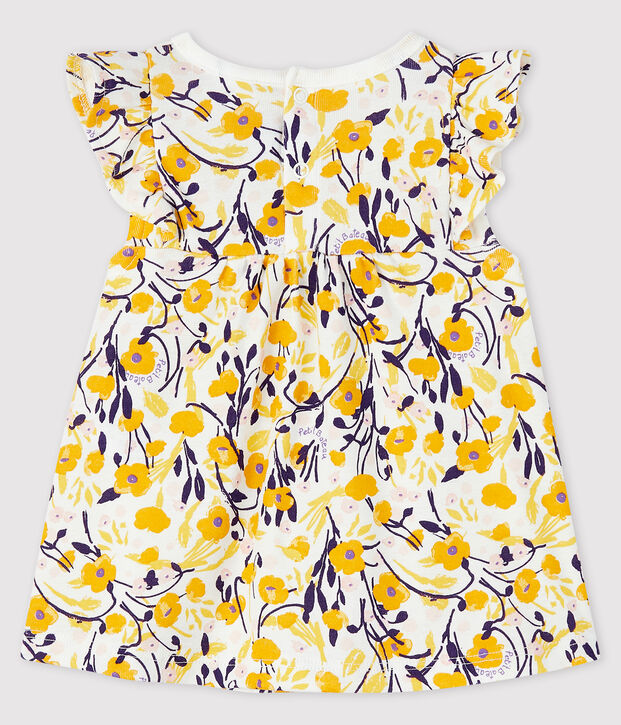 Blouse manches courtes b&eacute;b&eacute; fille blanc/multicouleur