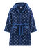 Robe de chambre enfant en polaire bleu MEDIEVAL/blanc MARSHMALLOW