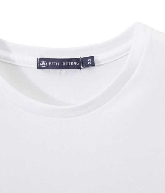 T-shirt femme INDISPENSABLE en jersey fin blanc ECUME