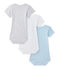Lot de 3 bodies bébé garçon manches courtes blanc LOT