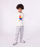Tee-shirt enfant manches longues en coton imprimé écru MILK