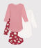 Lot de 3 bodies bébé manches longues en coton variante 3
