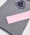 Tee-shirt anti-uv recyclé enfant fille - garçon rose MINOIS/blanc MULTICO