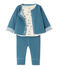 Ensemble 3 pièces bébé garçon bleu ATELIER/bleu POLOCHON