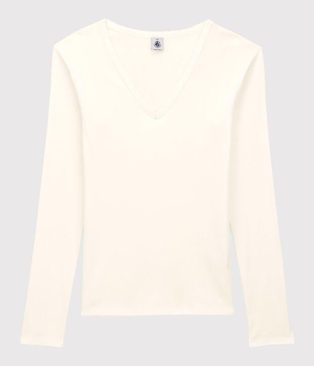 Tee-shirt L'ICONIQUE  cocotte en coton Femme blanc