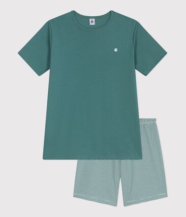 Pyjama short enfant en coton à rayures
