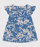 Blouse en popeline imprimée enfant fille bleu BEACH/ MULTICO