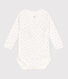 Body croisés manches longues en coton bébé