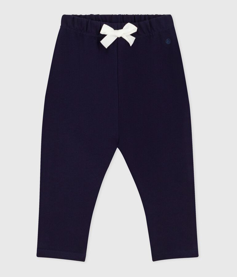Pantalon b&eacute;b&eacute; en coton uni bleu SOIR