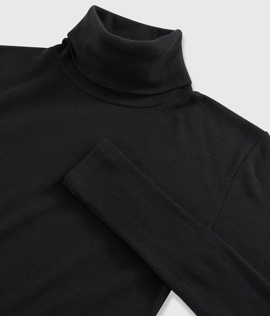 Sous pull en laine et coton Femme noir NOIR