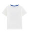 Tee-shirt enfant garcon blanc MARSHMALLOW/bleu SURF