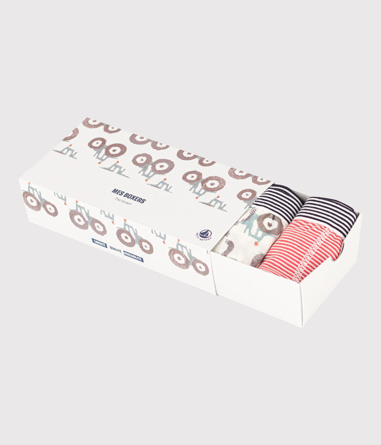 Lot de 5 boxers tracteur en coton petit gar&ccedil;on variante 1