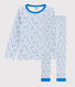 Pyjama à étoiles bleues petit garçon en tubique