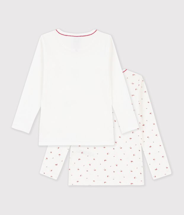 Lot de tee-shirts enfant en coton manches longues imprim&eacute; multicouleur