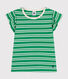 Tee-shirt rayé en jersey léger enfant fille
